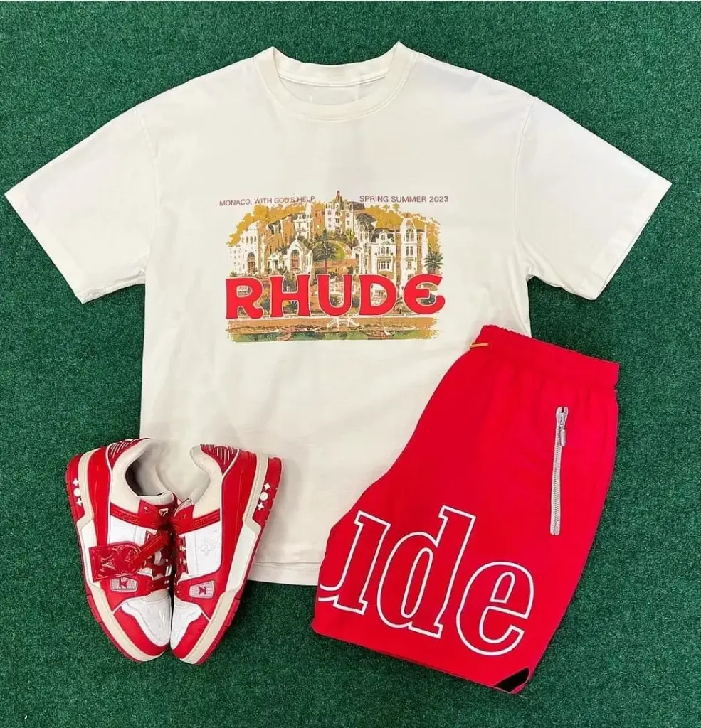 “Monaco With God’s Help” – Rhude Tee & Shorts Set